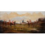 PHILIP HINCHEMAN RIDEOUT (1842-1920)  HUNTING SCENES a pair,  both signed and dated 1892, oil on