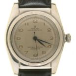 A ROLEX STAINLESS STEEL WRISTWATCH OYSTER PERPETUAL   Ref 2940 No 396252, winding crown marked ROLEX
