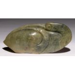 SHONA SCULPTURE. TWO BIRDS, ZIMBABWE, LATE 20TH C  serpentine, 55cm