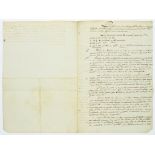 NAPOLEON BONAPARTE (1769-1821) DOCUMENT SIGNED (BONAPARTE)  folio, bifolium,  3p, (34 x 22.8cm),