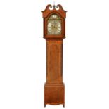 A MAHOGANY AND BLACK WALNUT EIGHT DAY LONGCASE CLOCK THOMAS CROSS [OF NATWICH] the breakarch and