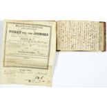 MANUSCRIPT. FOUR TRAVEL JOURNALS OF THE 5TH EARL OF MORNINGTON, 1835-1837 comprising Tour in