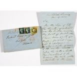 [ROBERT BROWNING] ALEXANDER GILCHRIST (1828-1861) AUTOGRAPH LETTER SIGNED Guildford, Surrey, January