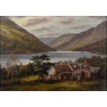 ALBERT DUNNINGTON (1860-1928) - WHISTLEFIELD LOCH ECK, SIGNED, SIGNED AGAIN WITH INITIALS, DATED