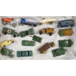 FIFTEEN LESNEY MATCHBOX DIE CAST MILITARY, COMMERCIAL AND OTHER VEHICLES INCLUDING PICKFORDS REMOVAL