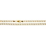 A 9CT GOLD NECKLACE, 54.5CM L, INDISTINCTLY MARKED, 13.5G Condition report  Good condition