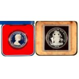 SILVER COINS. BAHAMAS, PROOF TEN DOLLARS 1978, CASED AND GUERNSEY, COMMEMORATIVE CROWN 1978,