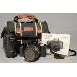 CAMERA. PENTAX Z10 35MM SINGLE LENS REFLEX, WITH MAKER'S 28-80MM AND 70-200MM LENSES Condition