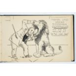 AFTER LOUIS WAIN AND OTHER ILLUSTRATORS - ALBUM OF DRAWINGS OF COMICAL CATS AND CARICATURES,