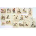 ENGLISH SCHOOL, 19TH C-HUMOROUS  SUBJECTS, TWENTY TWO, SEVERAL SIGNED WITH INITIALS G W, ALL