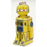 AN UNUSUAL MECCANO TRADE SHOW MODEL ROBOT, C1970S, BATTERY POWERED, 135CM H Condition report