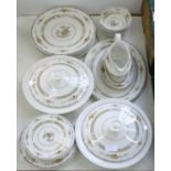 A ROYAL DOULTON BONE CHINA HAMILTON PATTERN DINNER SERVICE, PRINTED MARK Condition report  Good