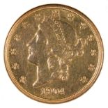 GOLD COIN. UNITED STATES OF AMERICA, DOUBLE EAGLE TWENTY DOLLARS 1904 PHILADELPHIA Condition report