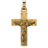 A 9CT GOLD CRUCIFIX, 46MM INCLUDING LOOP, IMPORT MARKED SHEFFIELD 1997, 6.8G Condition report