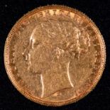 GOLD COIN. SOVEREIGN 1879 Condition report