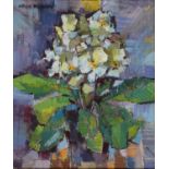 OTTILIE TOLANSKY RI (1912-1977) - PLANT, SIGNED, OIL ON CANVAS, 34 X 28.5CMEXHIBITED: NEAC 1976 Good