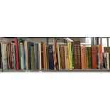 FIVE SHELVES OF MISCELLANEOUS BOOKS, INCLUDING ART AND ANTIQUE REFERENCE, ETC