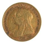GOLD COIN. HALF SOVEREIGN 1900