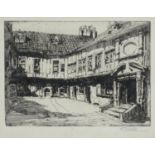 ELLA COATES (1884-1937) - ETCHINGS, VARIOUS SUBJECTS, INCLUDING ST WILLIAM'S COLLEGE YORK, ALL
