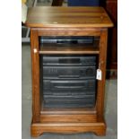 AN ASH GLAZED STEREO CABINET, INCLUDING A SONY LBT-1A195 HI-FI STEREO SYSTEM, CABINET 82CM H; 56 X