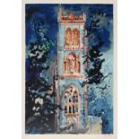 JOHN PIPER, CH 1903-1992, HUISH EPISCOPI, SCREENPRINT WITH MARGINS, SIGNED BY THE ARTIST IN PENCIL