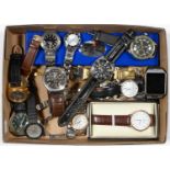 MISCELLANEOUS SEIKO AND OTHER GENTLEMAN'S WRISTWATCHES Sold as seen with all faults, not subject
