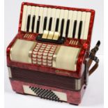 A GALOTTA PIANO ACCORDION, CASED In apparently good condition, untried, sold as seen