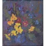 BARBARA DOYLE, NÉE BANKS - FLOWERPIECES, TWENTY TWO, SIGNED AND/OR INSCRIBED ON LABEL VERSO, OIL