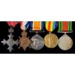 WWI AND II MBE GROUP OF FIVE, THE MOST EXCELLENT ORDER OF THE BRITISH EMPIRE MEMBER'S BREAST