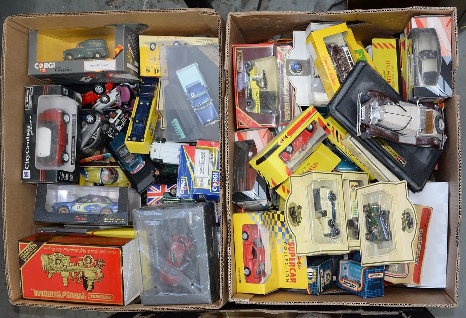 MISCELLANEOUS DIE CAST MATCHBOX MODELS OF YESTERYEAR, CORGI AND OTHER MODEL TOY CARS, MOSTLY BOXED