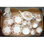 A ROYAL ALBERT BONE CHINA JAPAN PATTERN TEA SERVICE, EARLY 20TH C Good condition