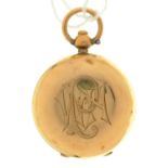 AN EDWARDIAN 9CT GOLD SOVEREIGN CASE, ENGRAVED WITH A MONOGRAM AND DATE SEPT 25 1902, 30MM DIAM,