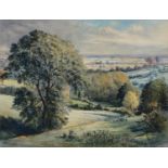 EDWARD FREDERICK BROOKE  (EXH 1922-1926) - A GLIMPSE OF BELVOIR, SIGNED AND DATED OCT 20,