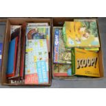 MISCELLANEOUS VINTAGE BOARD GAMES AND PUZZLES, ETC