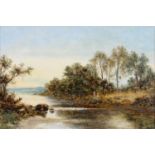 L RICHARDS, FL EARLY 20TH CENTURY - RIVER SCENE, SIGNED, PROBABLY PSEUDONYMOUSLY, OIL ON CANVAS,