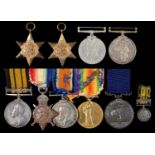 AFRICA GSM - WWI GROUP OF FIVE, AFRICA GENERAL SERVICE MEDAL, ONE CLASP, SOMALILAND 1902-04, 1914-15