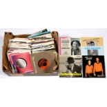 VINTAGE VINYL RECORDS. A COLLECTION OF 45 RPM SINGLES, 1970'S (APPROXIMATELY 85)