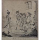 AFTER HENRY WILLIAM BUNBURY - TROOPS; A VISIT TO THE CAMP, TWO, PUBLISHED BY WATSON & DICKINSON,