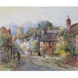 MICHAEL CRAWLEY, 2OTH/21ST CENTURY - HALL COTTAGES MARKEATON; SWARKESTONE CHURCH DERBYSHIRE, TWO,