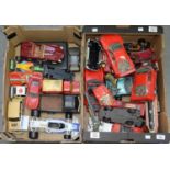MISCELLANEOUS BURAGO AND OTHER MODEL SPORTS CARS  Loose and unboxed, some with scuffs and scratches;