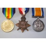 A set of World War 1 medals