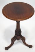 A Victorian mahogany tripod occasional table,