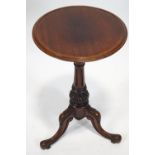 A Victorian mahogany tripod occasional table,