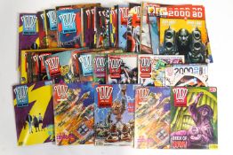A large group of Judge Dredd 2000 AD magazines
