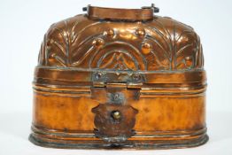 An Anatolian copper soap box,