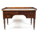 A Victorian mahogany architect's desk,