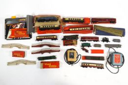 A selection of boxed Triang locomotives, carriages and wagons,