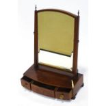 A 19th century mahogany and boxwood strung swing frame mirror,