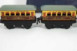 A Hornby train M1 passenger set,