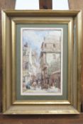 A H H Murray, Morlaix, Brittany, watercolour, signed lower left and dated 1881,